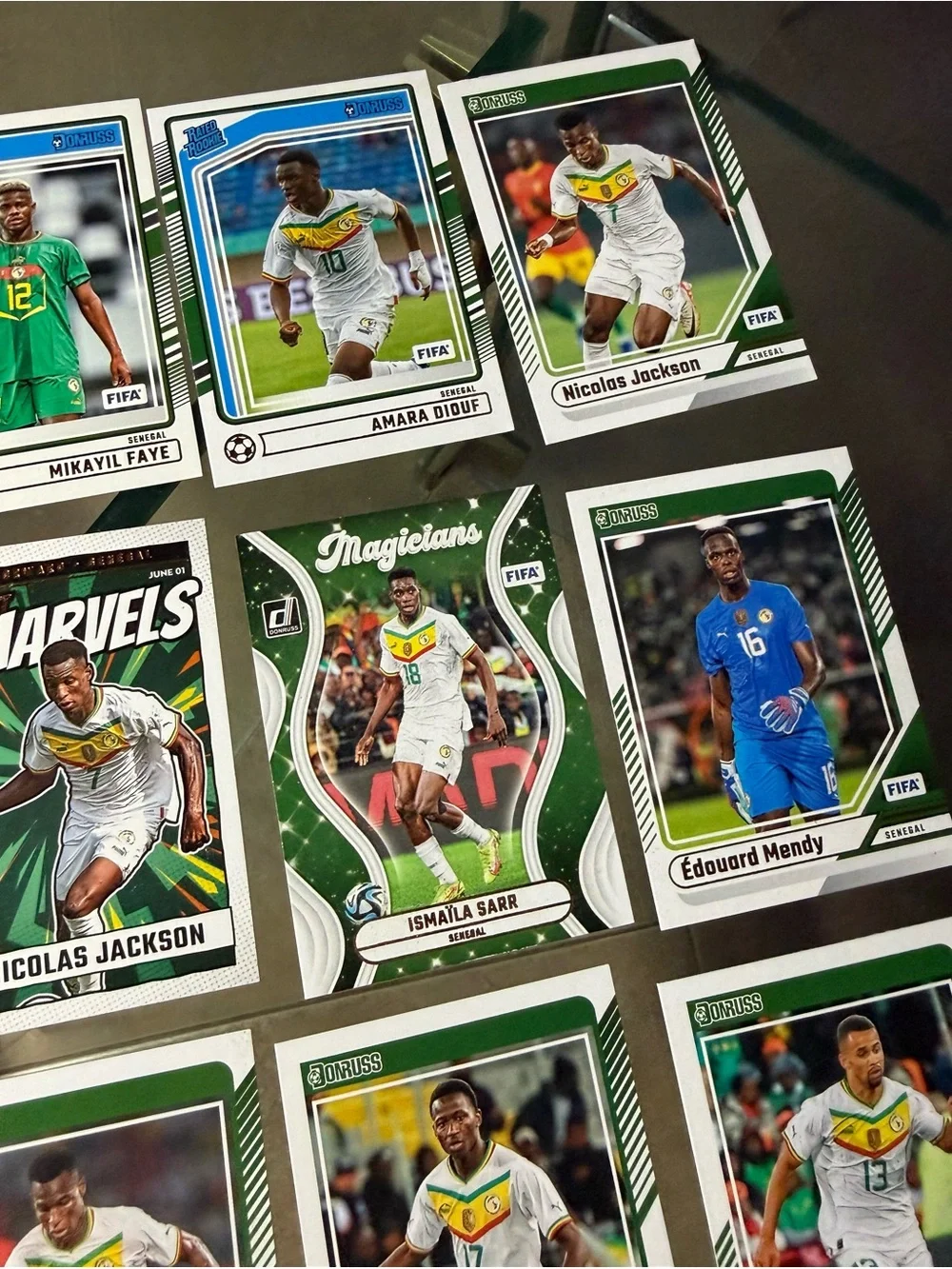 14 Senegal National Team soccer card lot FIFA World Cup Monopoly